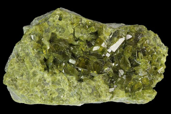 Lustrous Diopside Crystal Cluster - Afghanistan #122646